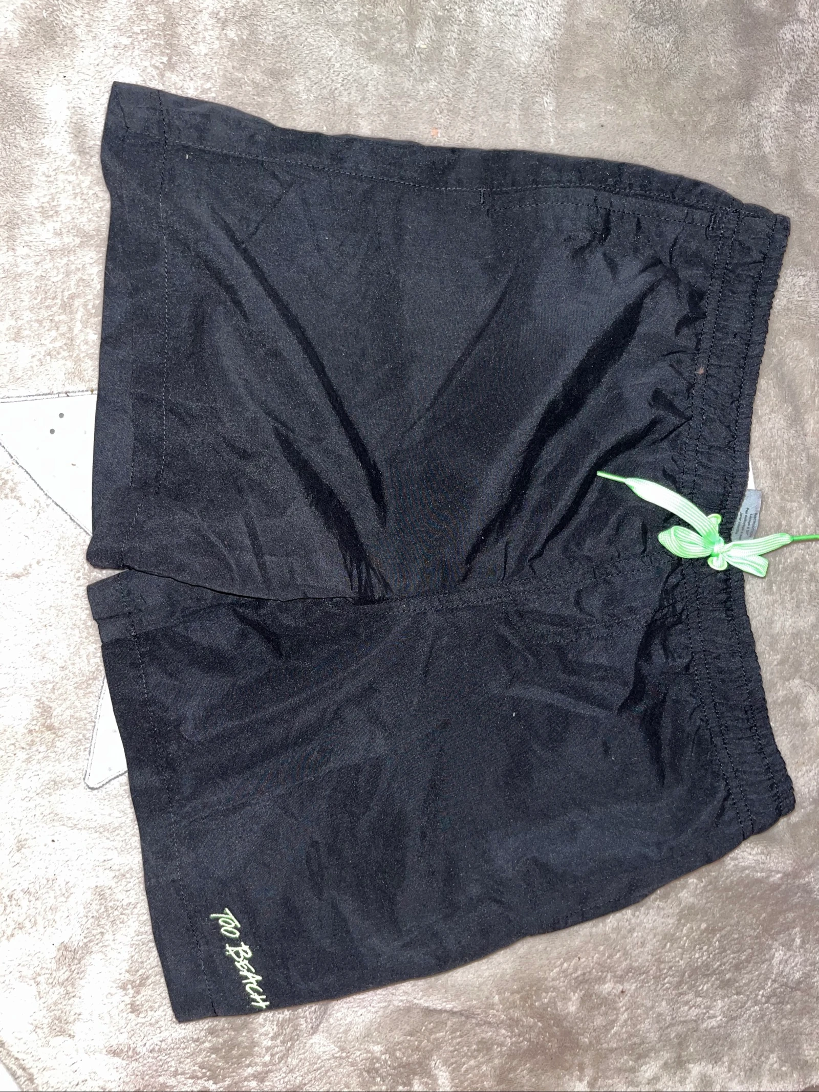 Maillot de bain garçon 14 ans noir et vert neuf